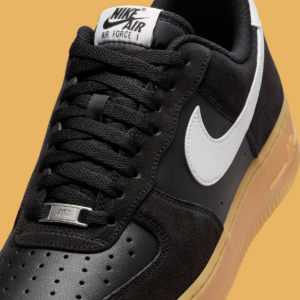 Alternative view of Giày Nike Air Force 1 Low ‘Black Suede Gum’ FQ8714-004