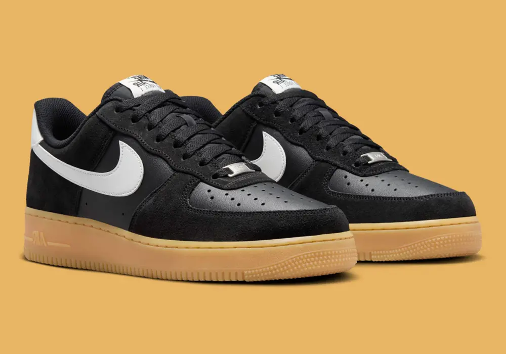 Giày Nike Air Force 1 Low ‘Black Suede Gum’ FQ8714-004 - Ảnh 5