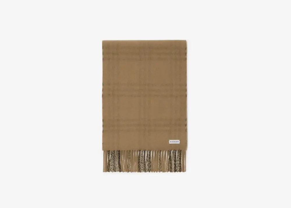 Khăn Burberry Reversible Check Cashmere Scarf 'Linden' 80909101 - Ảnh 4