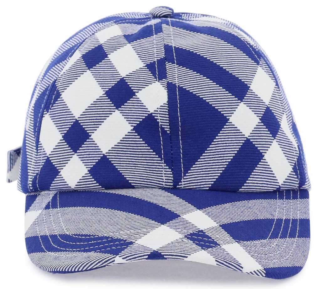 Mũ Buberry Tartan Baseball Cap ‘White Blue’ 80794771