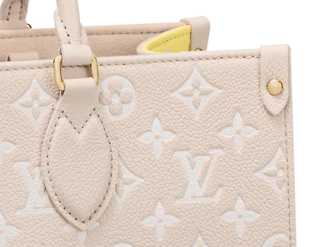 Túi Louis Vuitton Onthego MM Tote Monogram 'Empreinte Rose Beige' M46128 - Ảnh 4