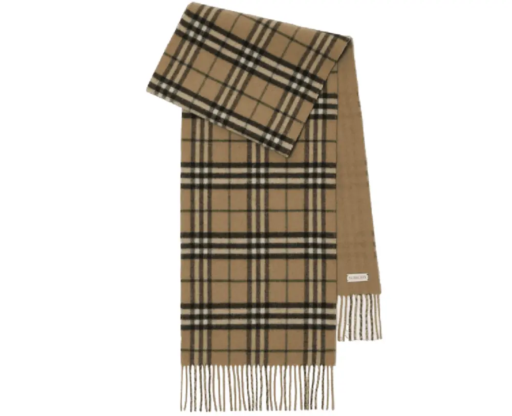 Khăn Burberry Reversible Check Cashmere Scarf 'Linden' 80909101
