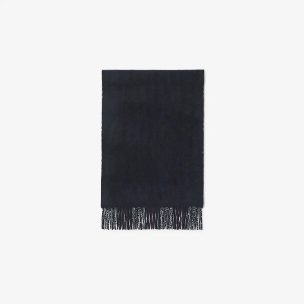 Khăn Burberry Reversible Check Cashmere Scarf 'Navy' 80737641 - Ảnh 4