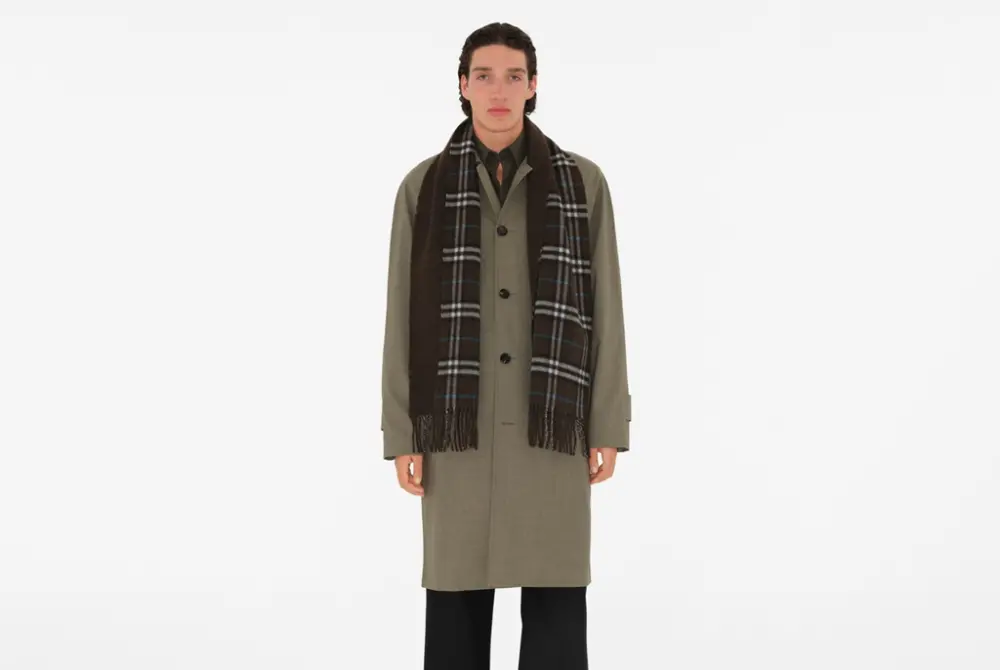Khăn Burberry Reversible Check Cashmere Scarf 'Snug' 80909071 - Ảnh 3