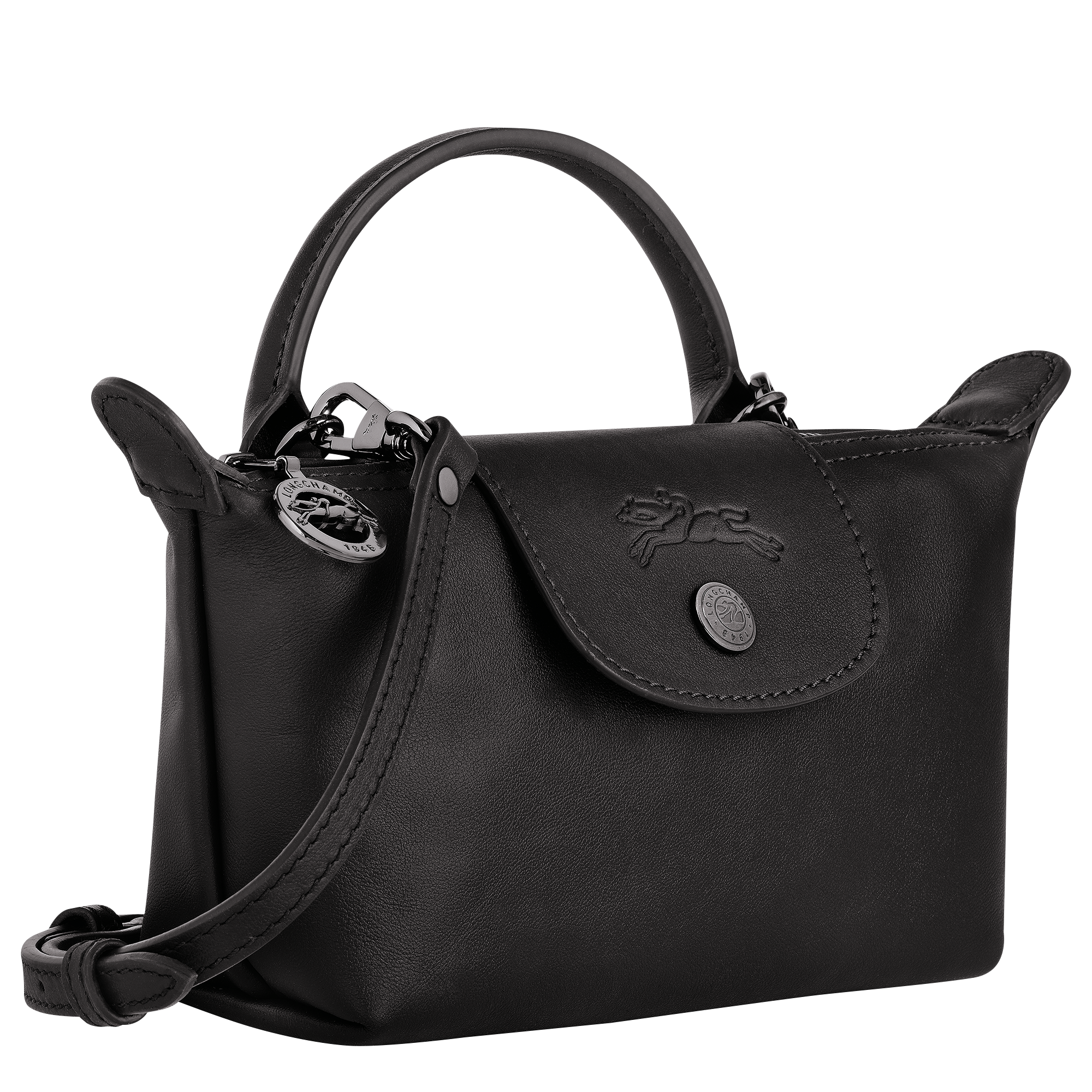 Túi Longchamp Le Pliage Xtra XS Pouch 'Black' 34205987001 - Ảnh 4