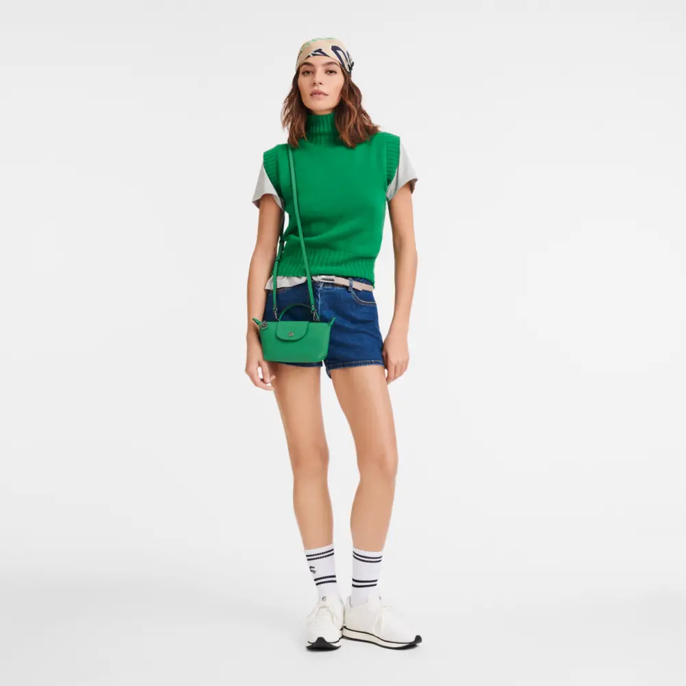 Túi Longchamp Le Pliage Xtra XS Pouch 'Green' 34205987249 - Ảnh 5