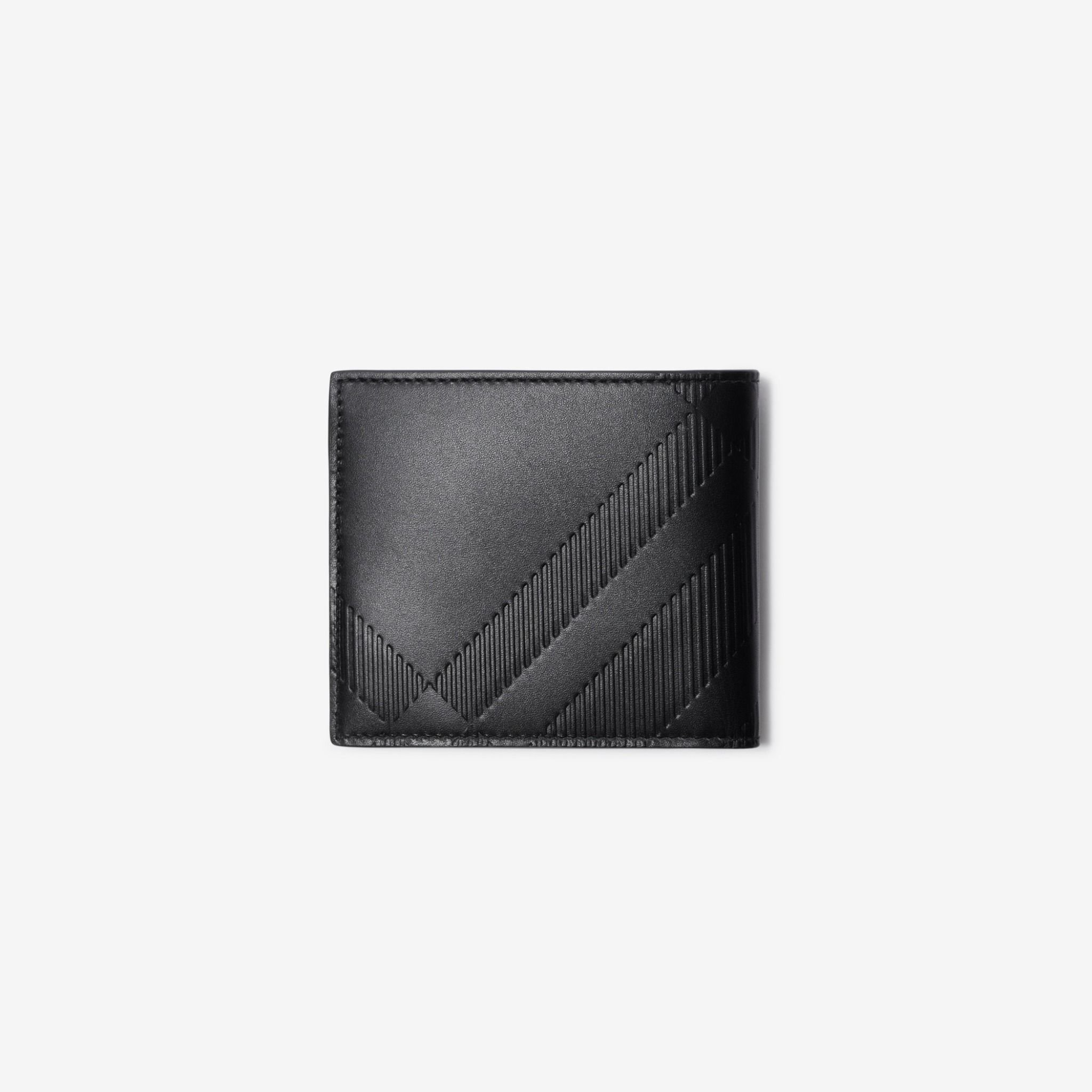 Ví Burberry Embossed Check Bifold Wallet ‘Black’ 80783491 - Ảnh 3