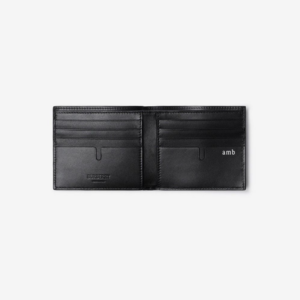 Alternative view of Ví Burberry Embossed Check Bifold Wallet ‘Black’ 80783491