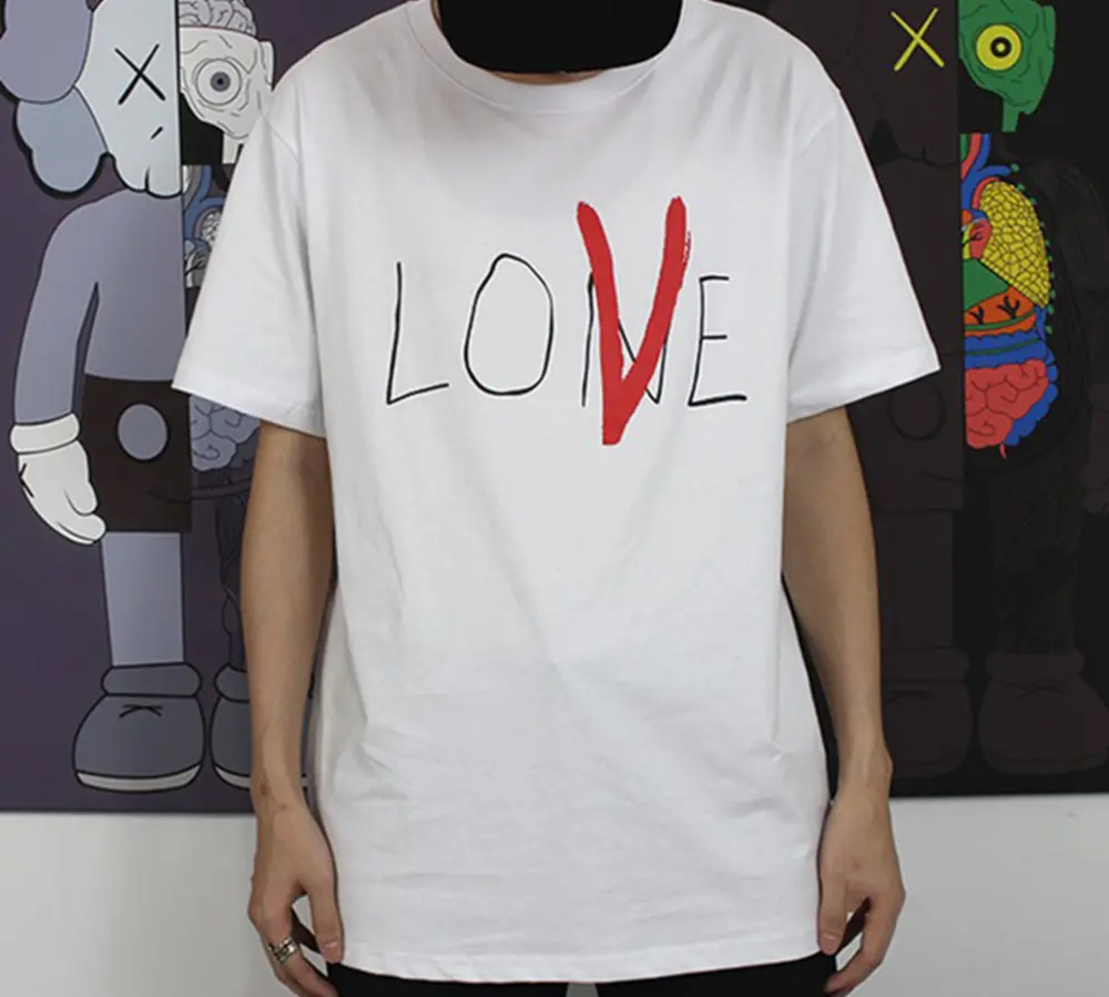 Alternative view of Áo Vlone Lone Love Tee 'White'