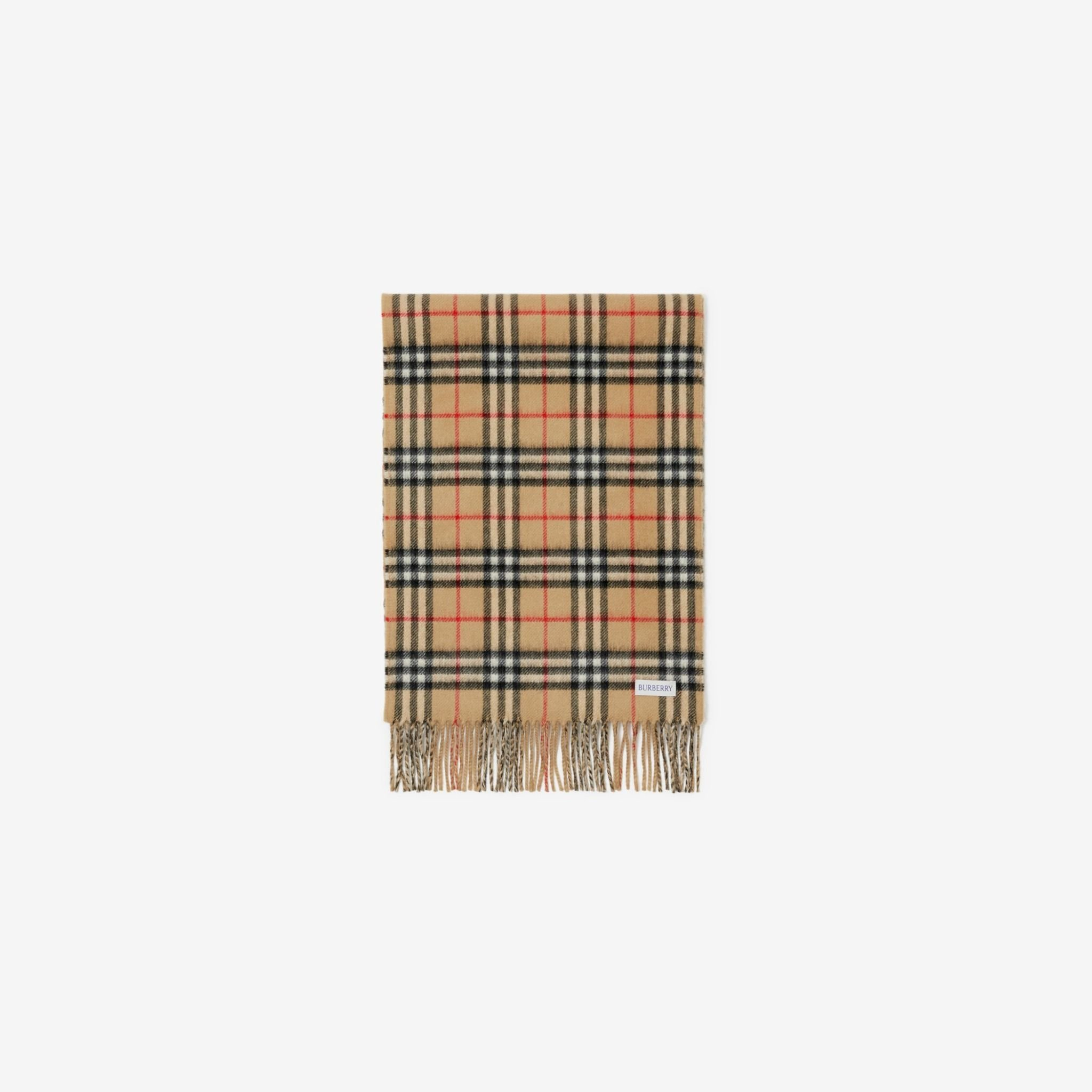 Khăn Burberry Reversible Check Cashmere Scarf 'Beige' 80824801 - Ảnh 5