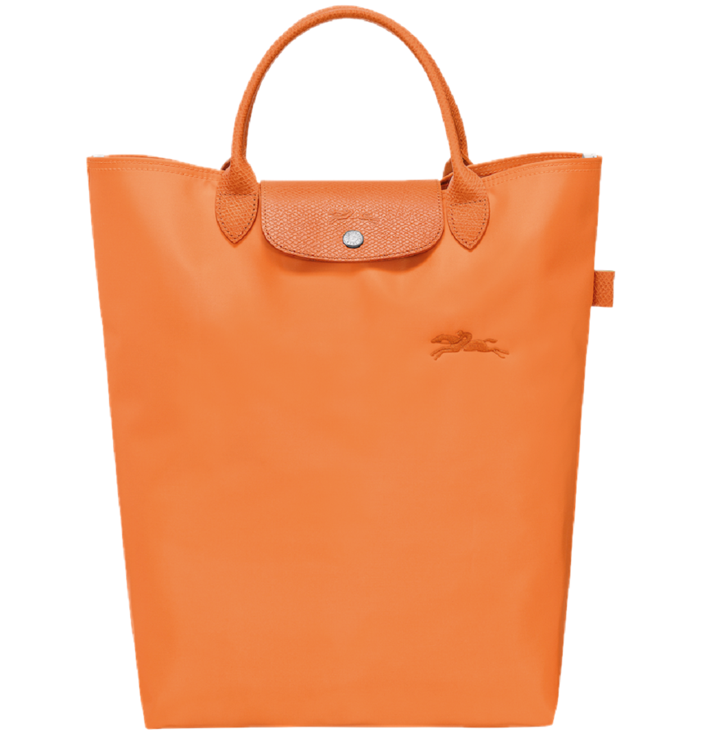 Túi Longchamp Le Pliage Green M Tote Bag 'Orange' 10168919P54