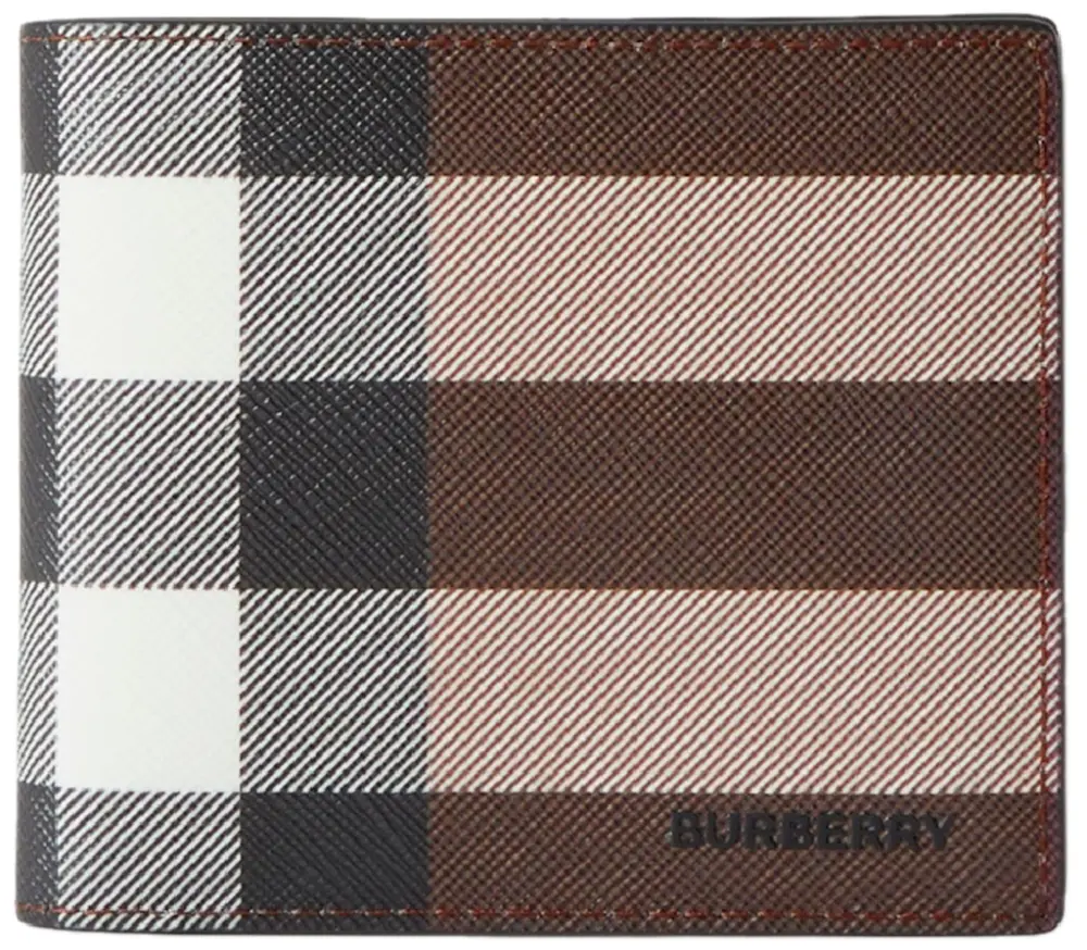 Ví Burberry Check And Leather Bifold Wallet ‘Brown’ 80527901