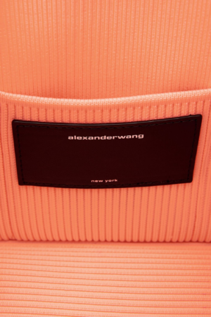 Alternative view of Túi Alexander Wang Ryan In Metallic Rib Knit 'Faded Neon Orange' 20222K20T828