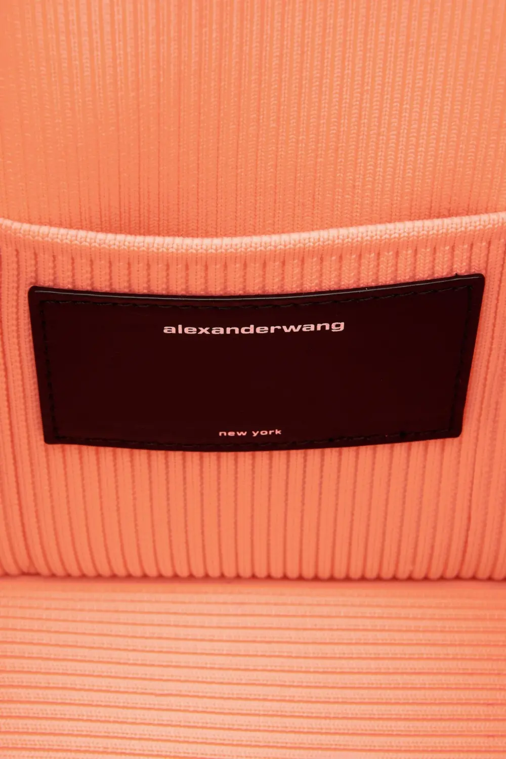 Alternative view of Túi Alexander Wang Ryan In Metallic Rib Knit 'Faded Neon Orange' 20222K20T828