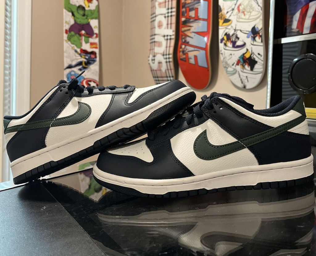 Giày Nike Dunk Low GS ‘Obsidian Vintage Green’ HF5177-400 - Ảnh 3