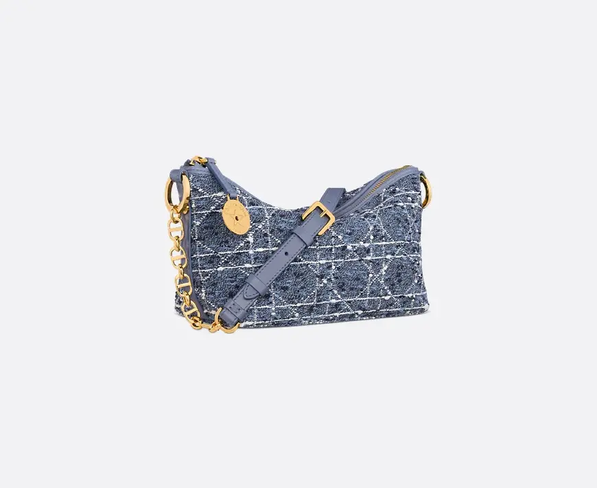 Túi Dior Diorstar Hobo Bag Chain 'Blue' S3202UMFY-M52I - Ảnh 5