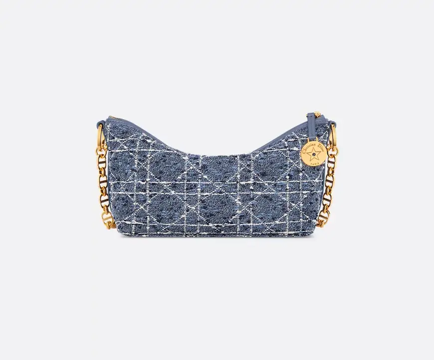 Alternative view of Túi Dior Diorstar Hobo Bag Chain 'Blue' S3202UMFY-M52I