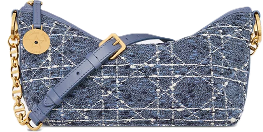 Túi Dior Diorstar Hobo Bag Chain 'Blue' S3202UMFY-M52I