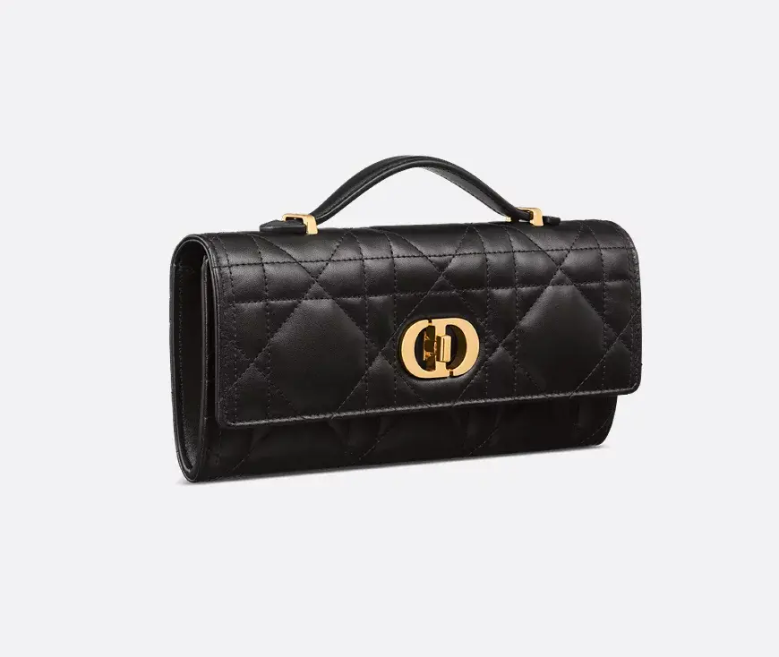 Túi Dior Miss Caro Top Handle Pouch 'Black' S5221UHAG-M900 - Ảnh 4