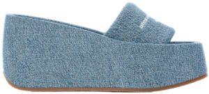 Dép Alexander Wang Taji Platform Sandal In Washed Denim 'Blue' 30223F030486