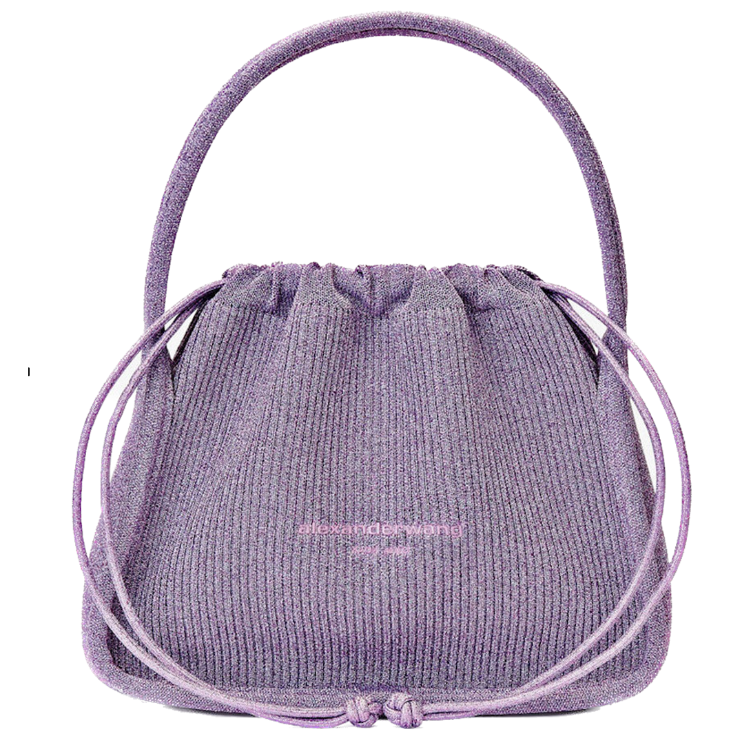 Túi Alexander Wang Ryan Small Bag In Metallic Rib Knit 'Unicorn' 20123K60T544