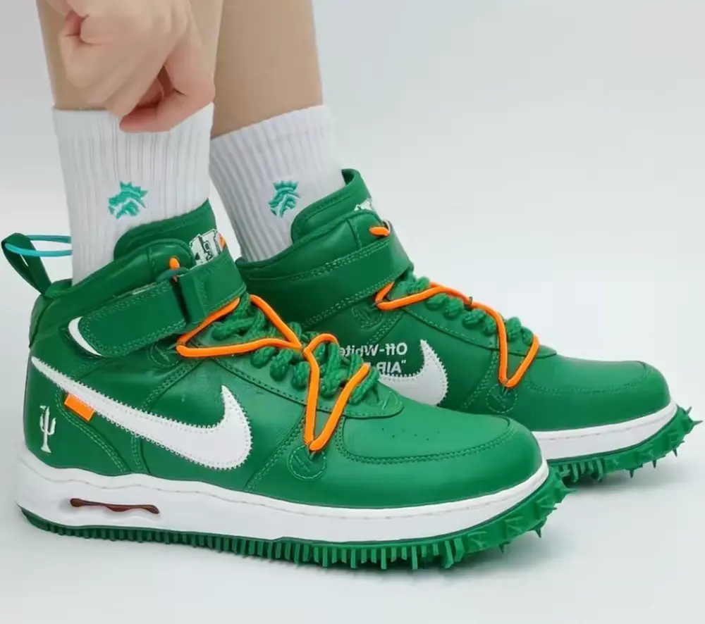 Alternative view of Giày Nike Air Force 1 Mid ‘Off-White Pine Green’ DR0500-300
