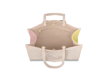 Túi Louis Vuitton Onthego MM Tote Monogram 'Empreinte Rose Beige' M46128 - Ảnh 5