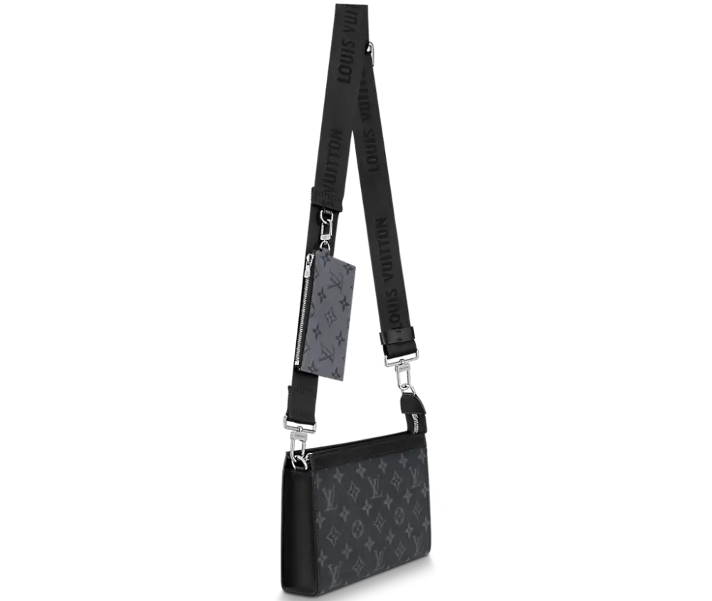 Túi Louis Vuitton Gaston Wearable Wallet 'Monogram Eclipse' M81124 - Ảnh 4