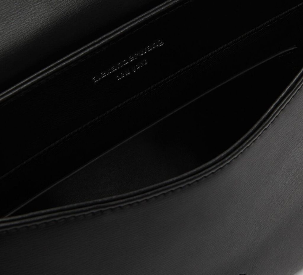 Túi Alexander Wang Crest Flap Bag In Leather 'Black' 20123R20L001 - Ảnh 3