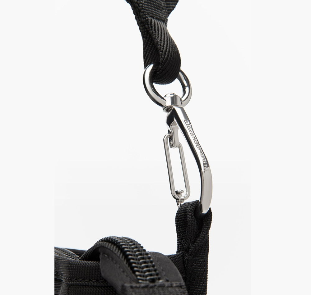 Túi Alexander Wang Elite Tech Shoulder Bag In Nylon 'Black' 20322R30T001 - Ảnh 3