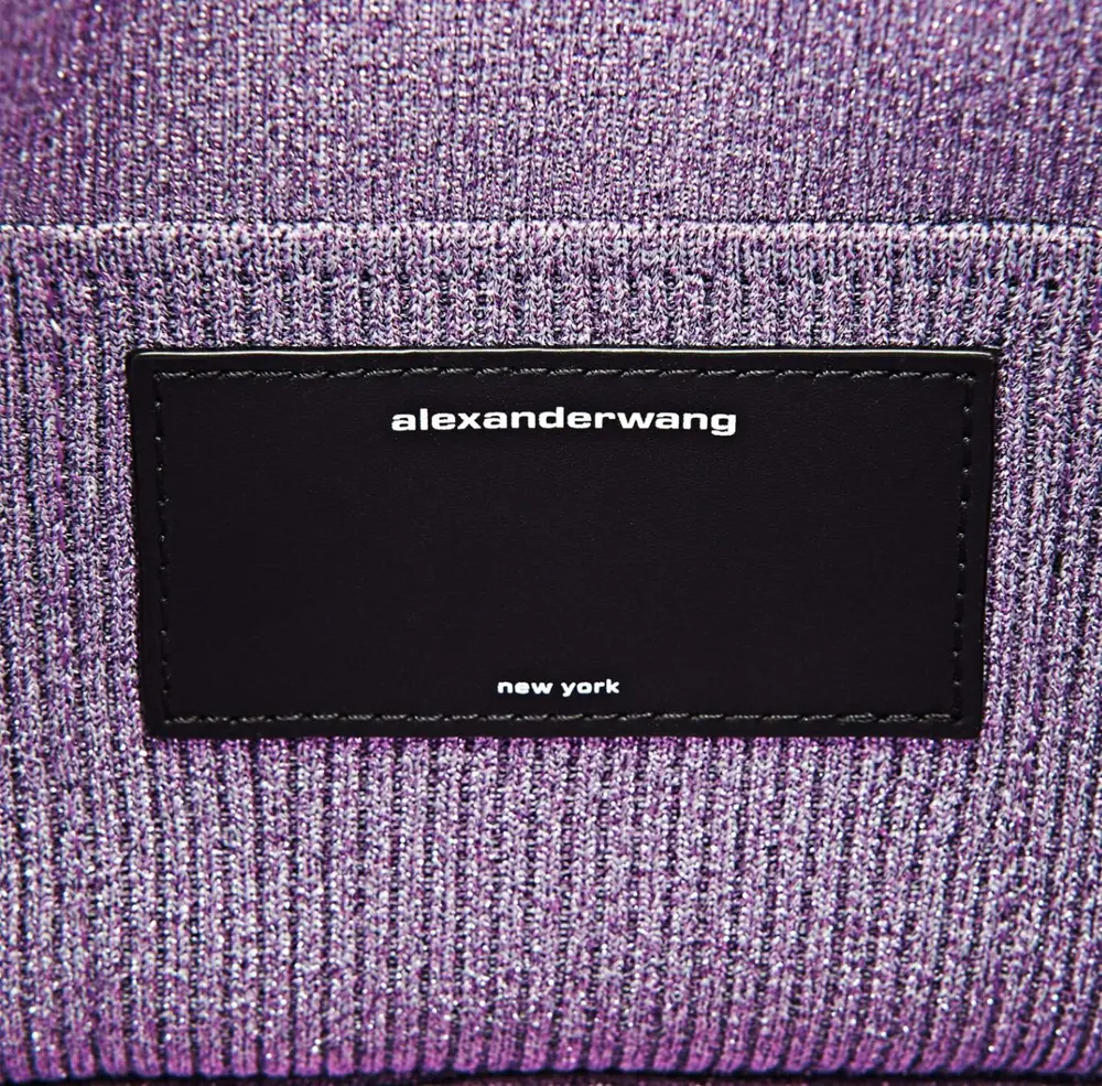 Túi Alexander Wang Ryan Small Bag In Metallic Rib Knit 'Unicorn' 20123K60T544 - Ảnh 4