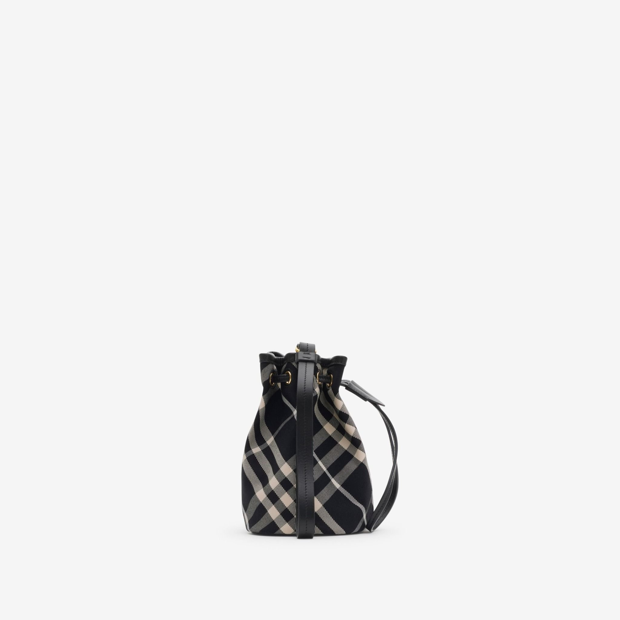 Túi Burberry Check Drawstring Pouch 'Black' 80951181 - Ảnh 4