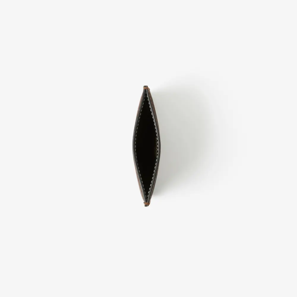 Alternative view of Ví Burberry Check Card Case ‘Dark Birch Brown’ 80623011