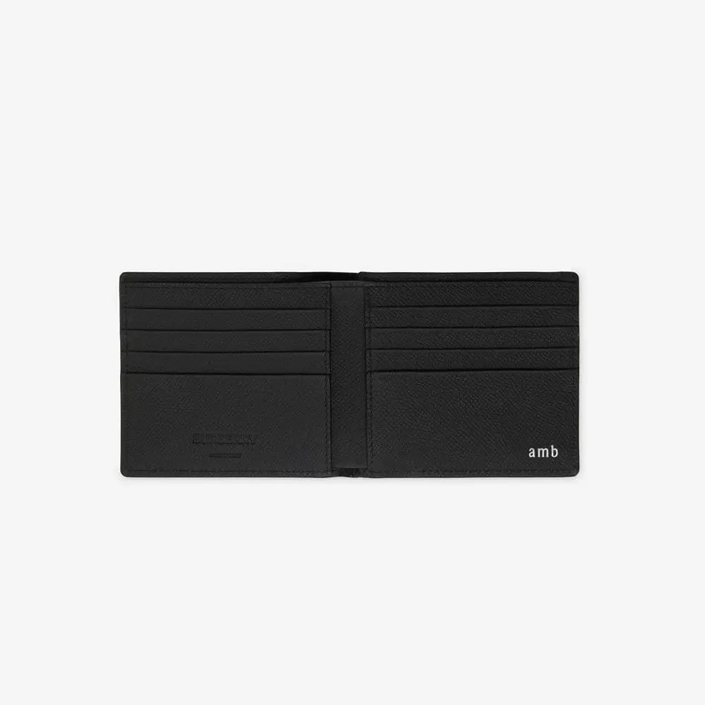 Alternative view of Ví Burberry Check Bifold Wallet ‘Charcoal’ 80702731