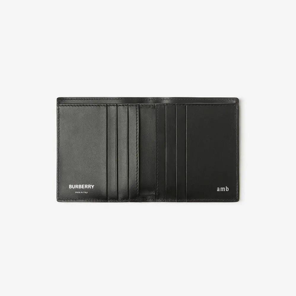 Alternative view of Ví Burberry Check Folding Card Case ‘Navy’ 80741081