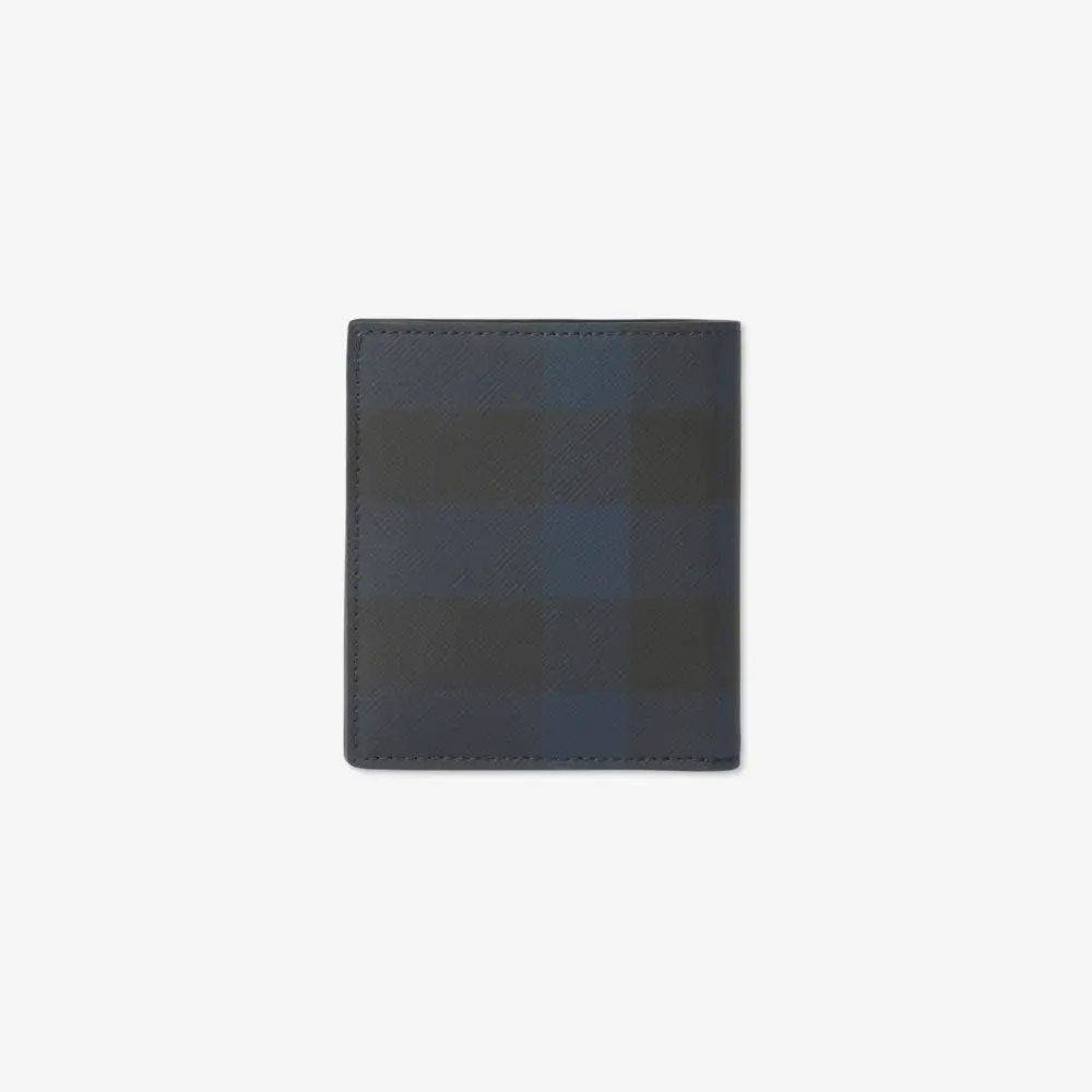 Ví Burberry Check Folding Card Case ‘Navy’ 80741081 - Ảnh 3
