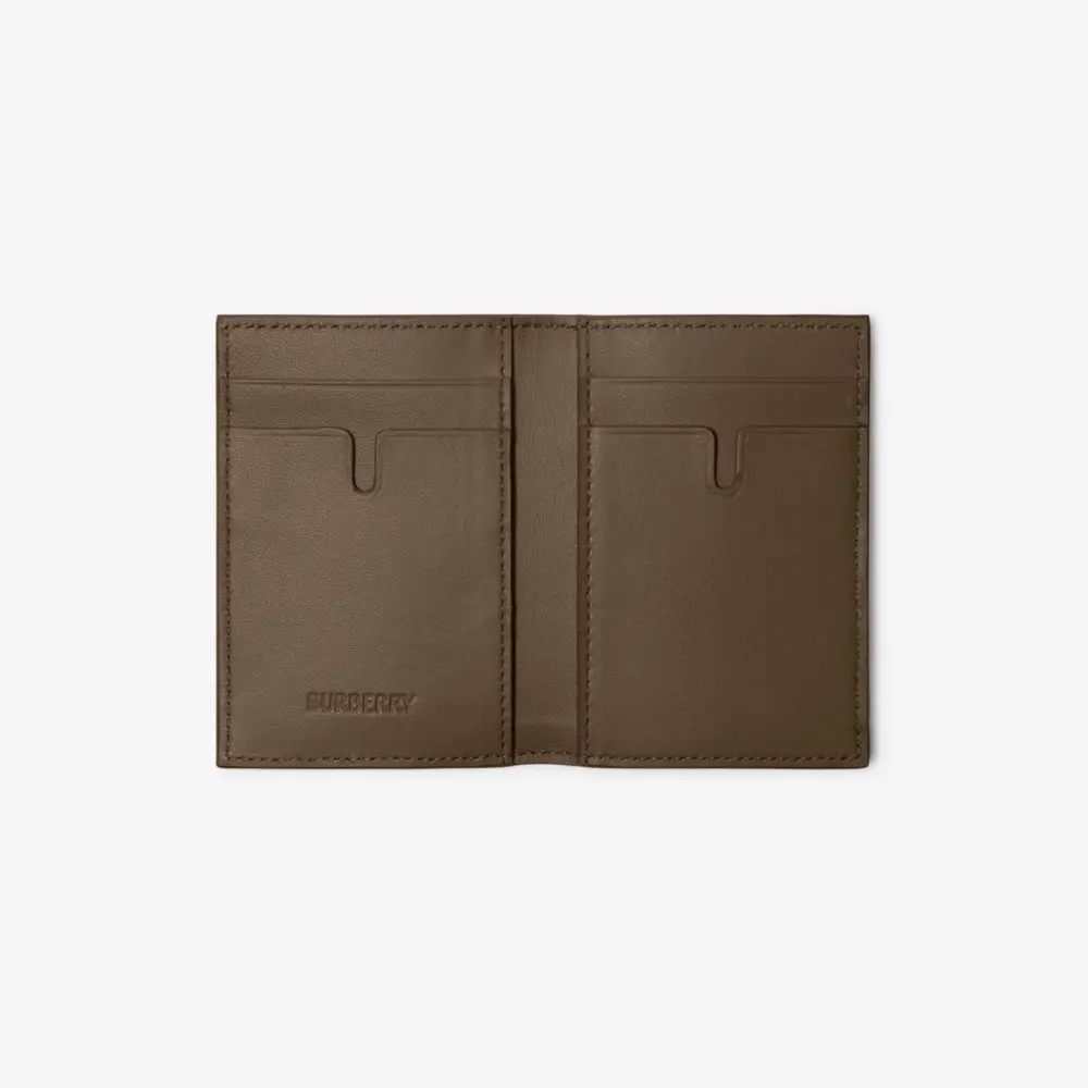 Alternative view of Ví Burberry Check Folding Card Case ‘Sand’ 80919061