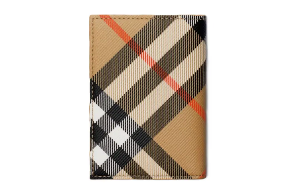 Ví Burberry Check Folding Card Case ‘Sand’ 80919061