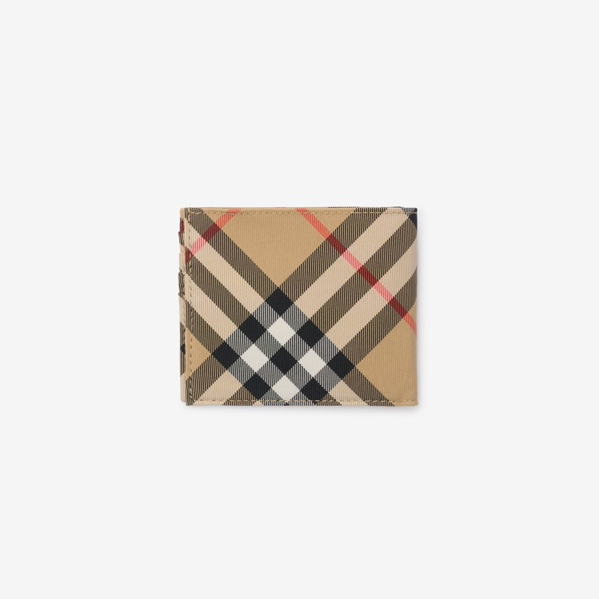 Ví Burberry EKD Check Bifold Wallet ‘Sand’ 80975881 - Ảnh 3