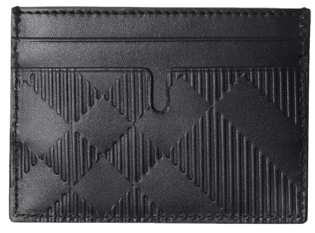 Ví Burberry Embossed Check Card Case ‘Black’ 80783501