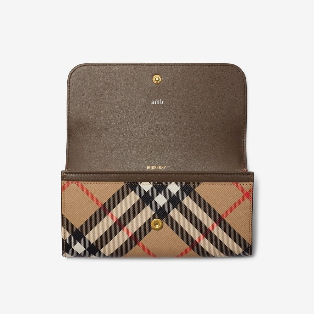 Ví Burberry Check Continental Wallet ‘Sand’ 80952721 - Ảnh 3