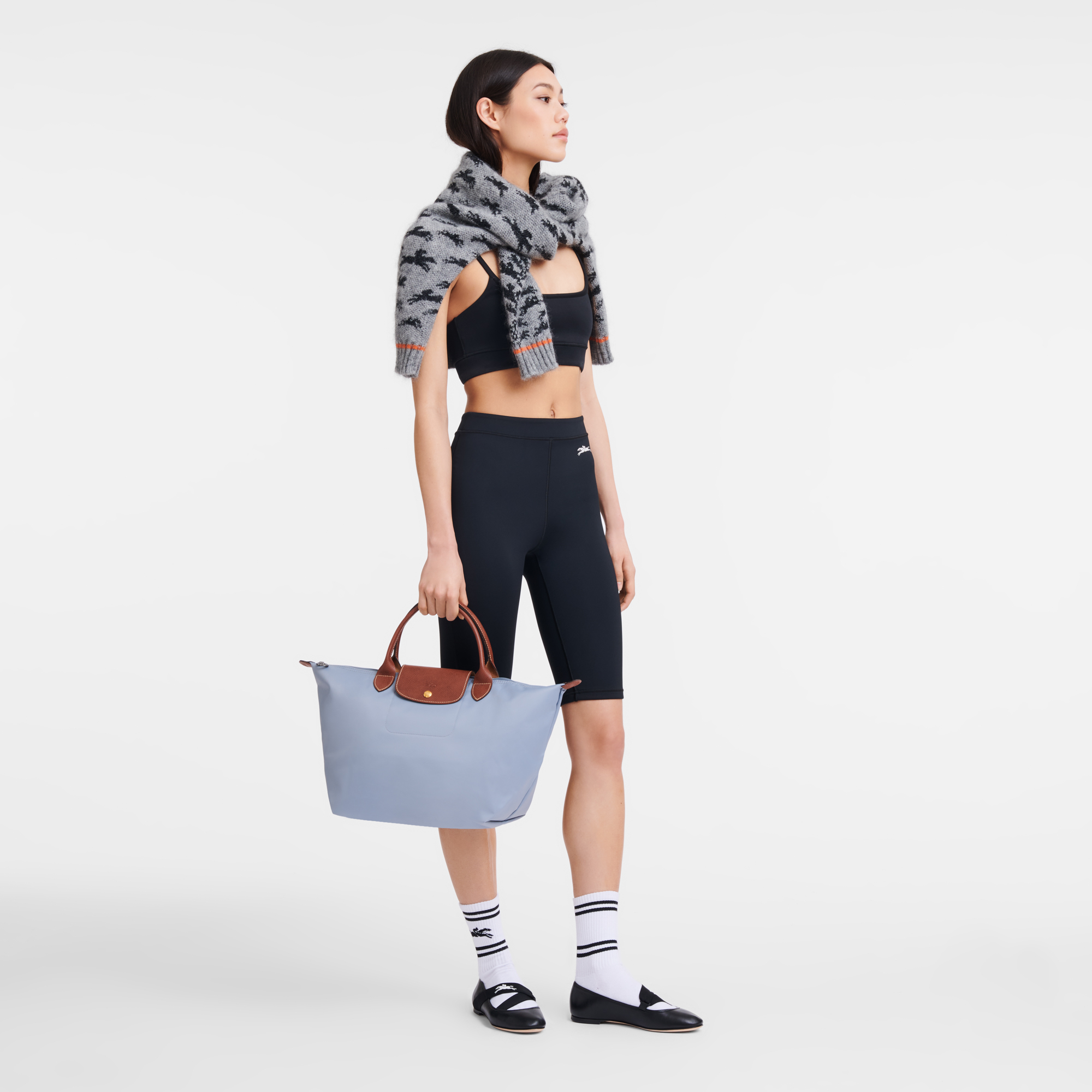 Túi Longchamp Le Pliage Original M Handbag 'Steel' L1623089P80 - Ảnh 2