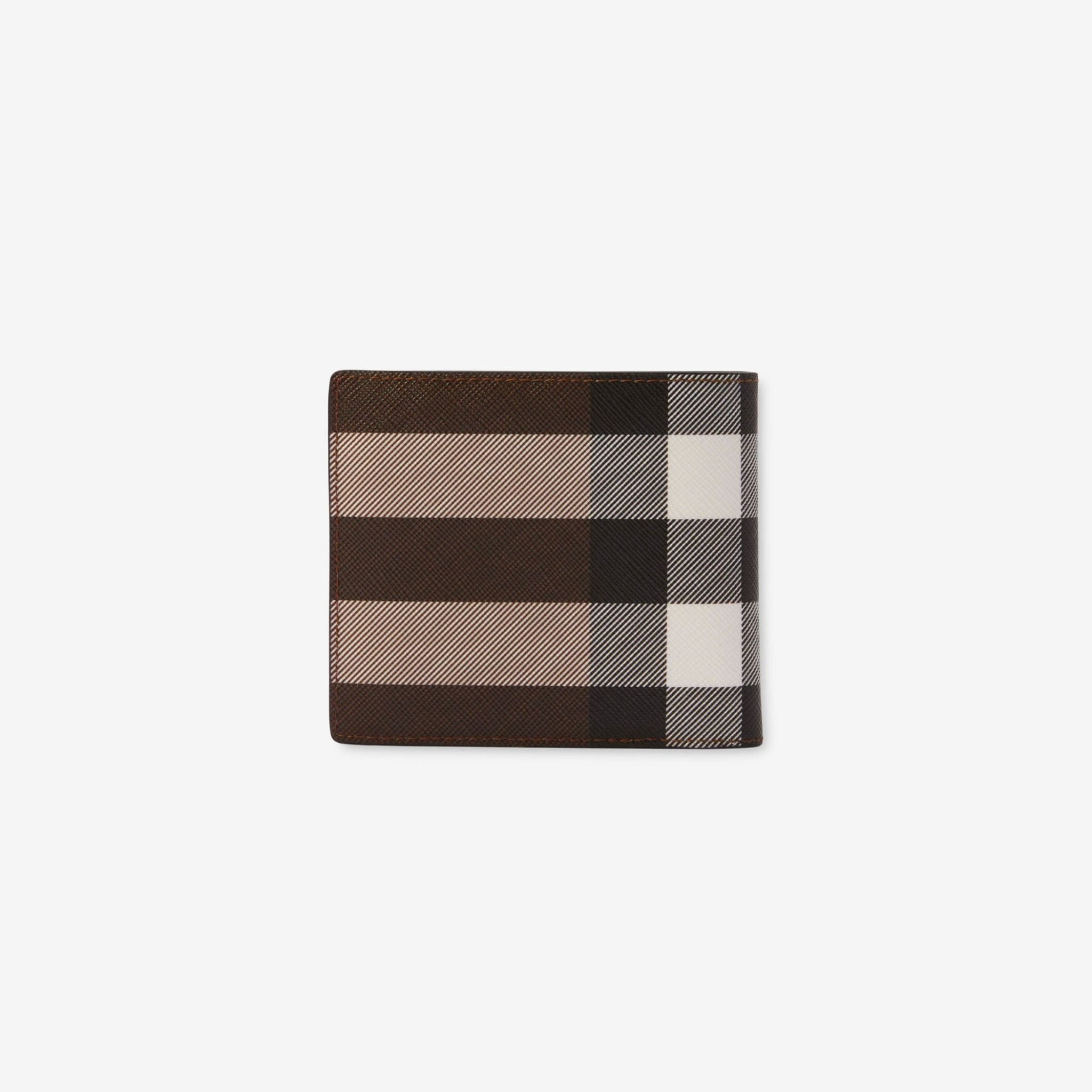 Ví Burberry Check Leather Bifold Coin Wallet ‘Brown’ 80528021 - Ảnh 3