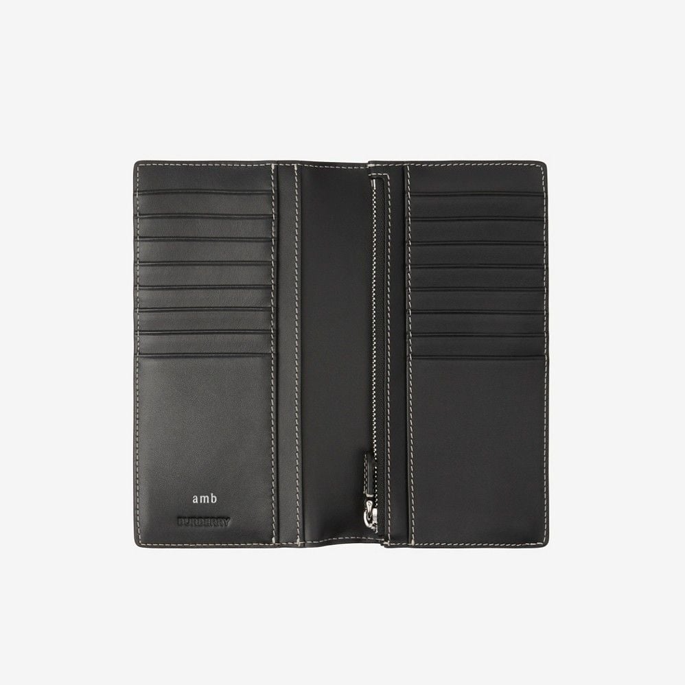 Ví Burberry Check Leather Continental Wallet ‘Brown’ 80528031 - Ảnh 2