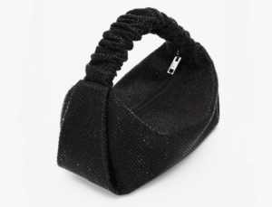 Alternative view of Túi Alexander Wang Scrunchie Mini Bag Clear Beads 'Black' 20323R40T001