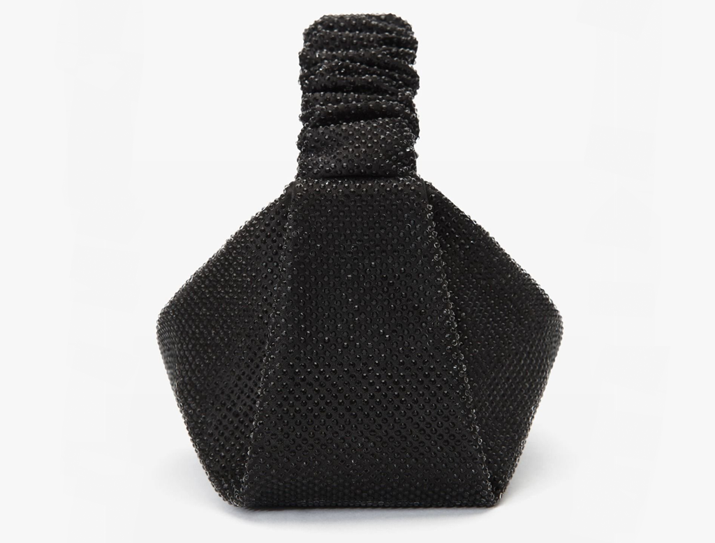 Túi Alexander Wang Scrunchie Mini Bag Clear Beads 'Black' 20323R40T001 - Ảnh 4