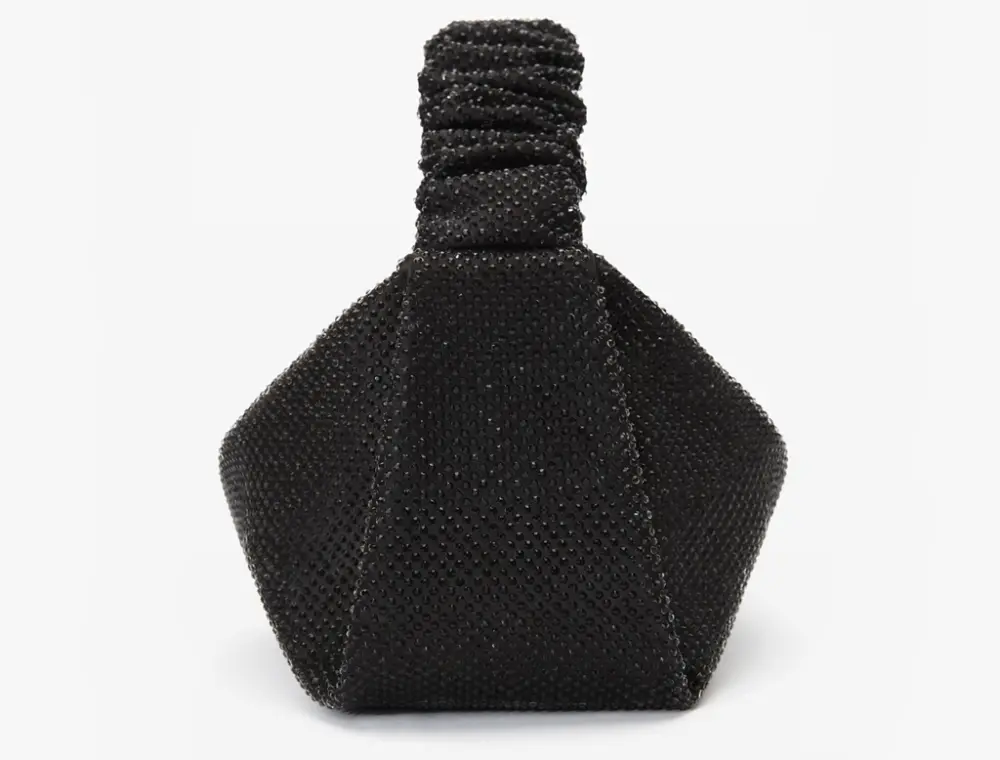 Túi Alexander Wang Scrunchie Mini Bag Clear Beads 'Black' 20323R40T001 - Ảnh 4