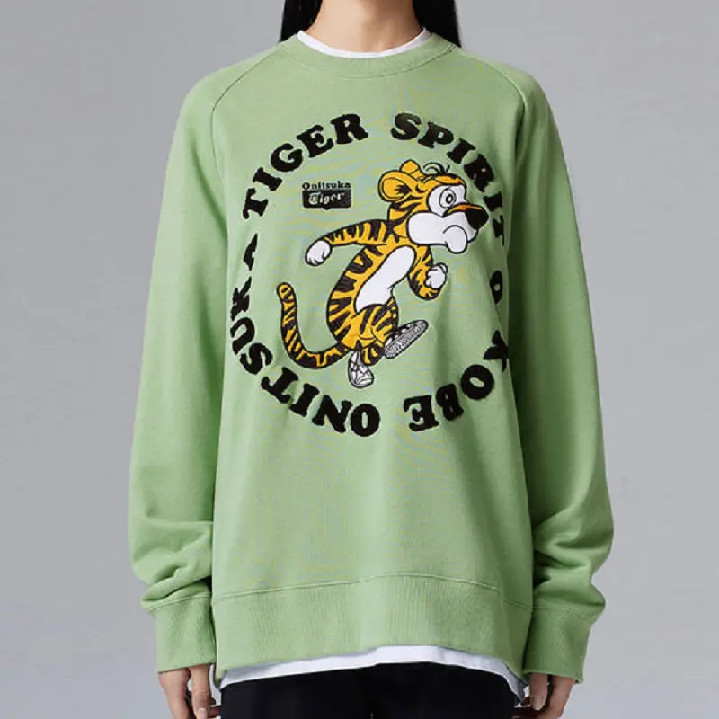 Áo Onitsuka Tiger Sweat Top ‘Light Green’ 2183B180-300 - Ảnh 4