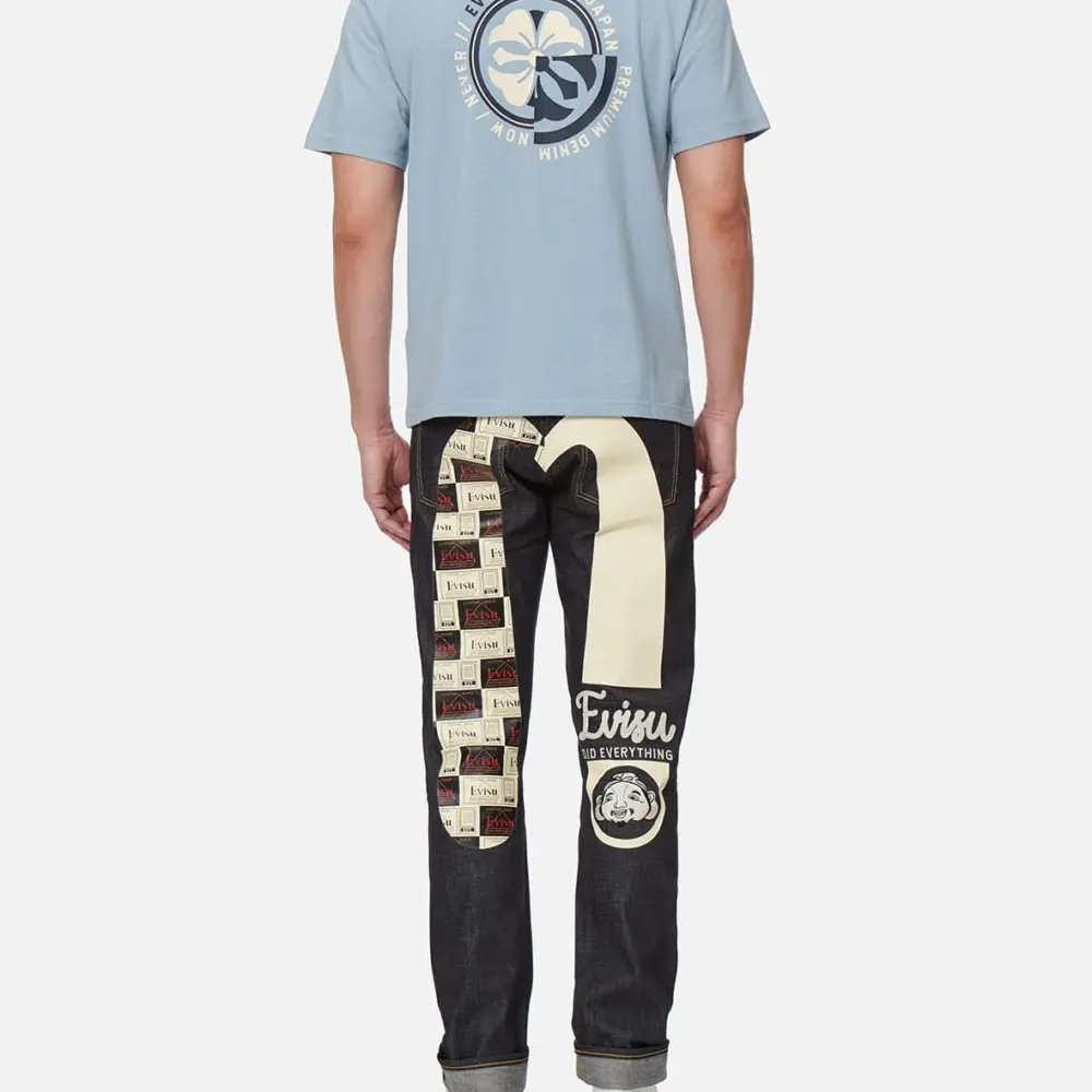 Alternative view of Quần Evisu Label Daicock ‘Blue’ 2ESHTM2JE91217CT