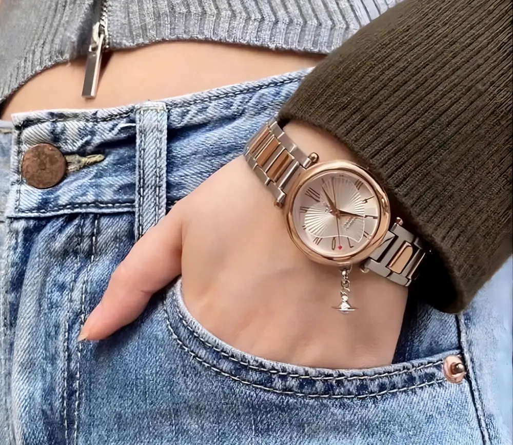Đồng Hồ Vivienne Westwood 50 ‘Silver Brown’ DWVV006RSSL - Ảnh 4
